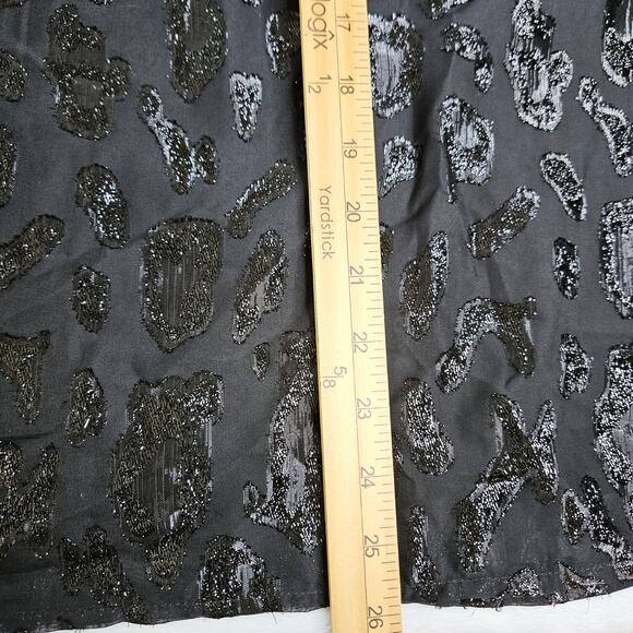 AQUA Black Leopard Print Halter Top Women’s XL Holiday Date Blouse Evening Party - Picture 9 of 10